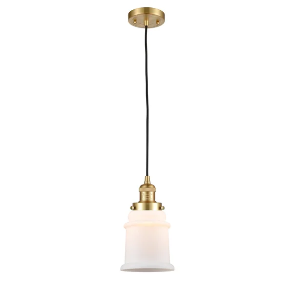 Innovations 201C-SG-G181 Satin Gold Canton 1 Light Mini Pendant