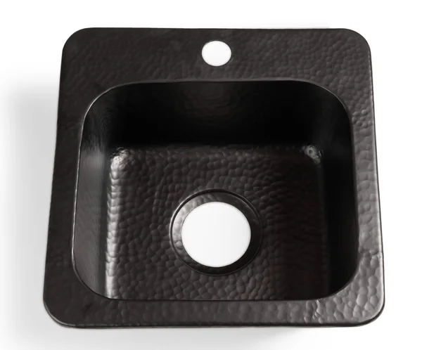 Monarch Abode Hand Hammered Matte Black Baxter Kitchen Bar Prep Sink (15 inches) 19192