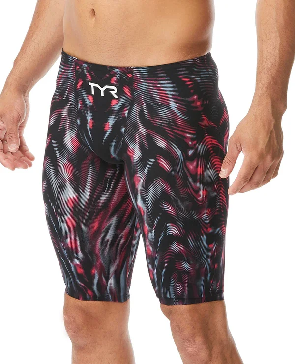 TYR Men's Venzo Genesis High Waist Jammer Swimsuit Red 30 VZNHW6A