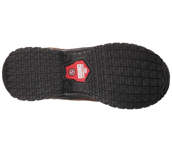 Men's Skechers Work Relaxed Fit Soft Stride Constructor II ST - Size: 7.5, Brown