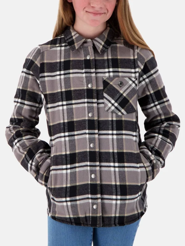 Obermeyer Teen Girl's Avery Flannel Jacket - L - Berm Plaid