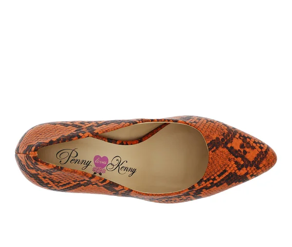 Penny Loves Kenny Venus Women's Orange Pump 9.5 W