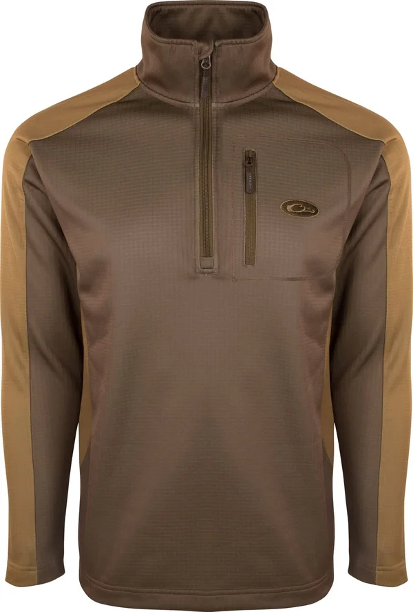 Drake Breathlite 2.0 1/4 Zip Pullover Desert Palm - Brown XL