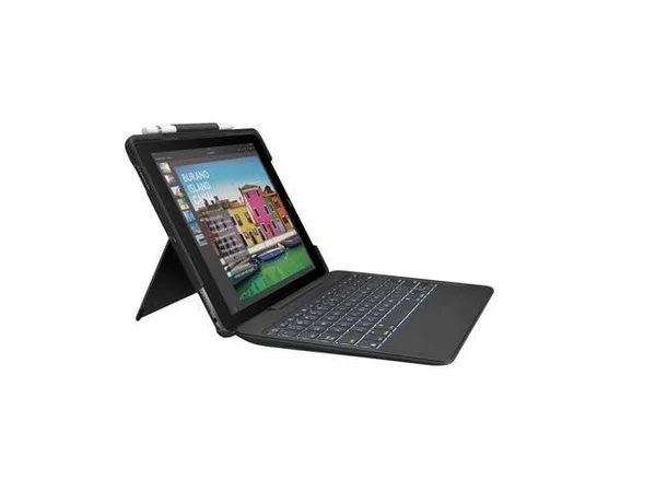 Logitech Slim Combo Keyboard/Cover Case for 26.7 cm (10.5x22) iPad Pro - Black
