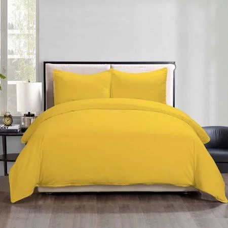 Lotus Home Duvet Cover Set, Size: Full/Queen, Yellow