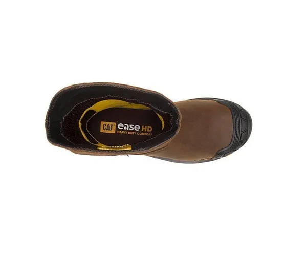 Caterpillar Men's Excavator XL Composite Toe Pull on Work Boots - Brown 10