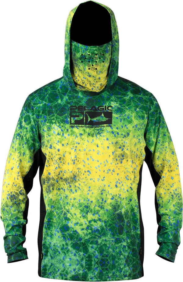Pelagic Mens Exo-Tech Dorado Hex Hoodie