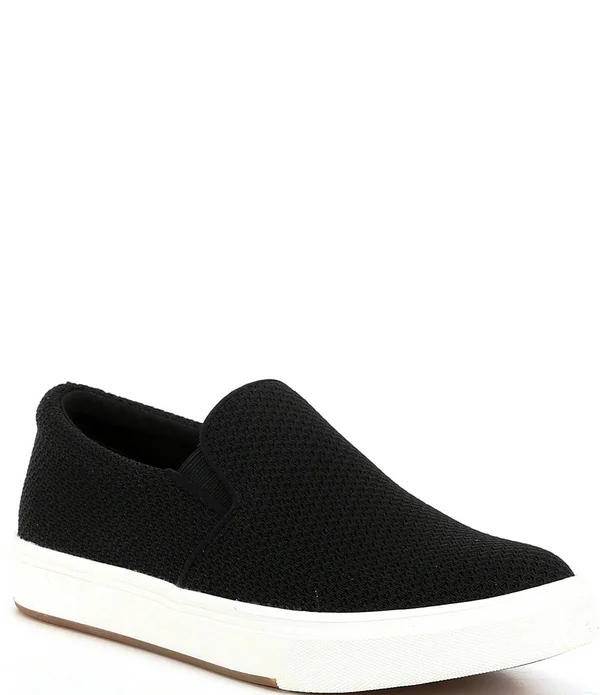 Steve Madden Coulter-M Knit Mesh Slip-On Sneakers, Womens, 7M, Black