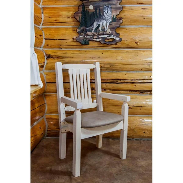 Montana Woodworks MWHCCASCNVBUCK Homestead Collection Captain&s Chair