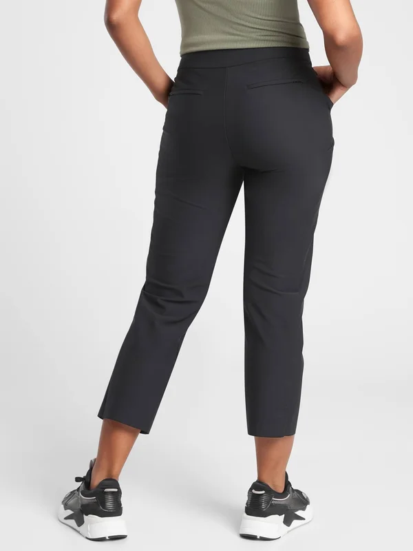 Athleta Women's Stellar Straight Crop Pant Black Size 4