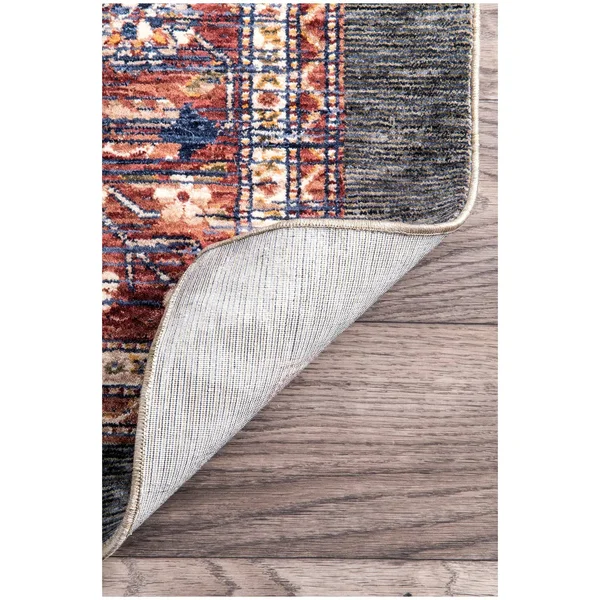 nuLOOM Vintage Purnell Floral 4& x 6& Area Rug - Rust - STCV04B-406