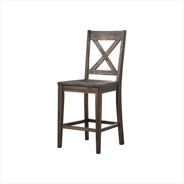 A-America Huron X-Back Barstool in Weathered Russet