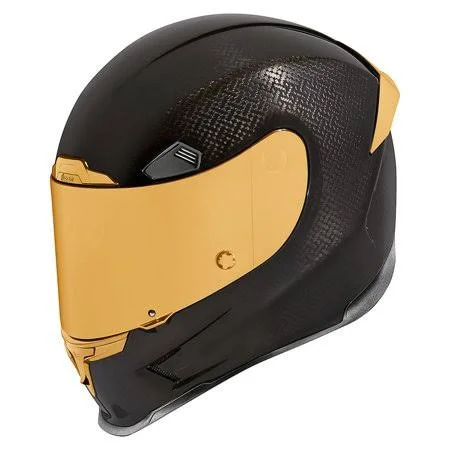 Icon Airframe Pro Carbon Motorcycle Helmet Gold XL, Size: XL (xl), Black