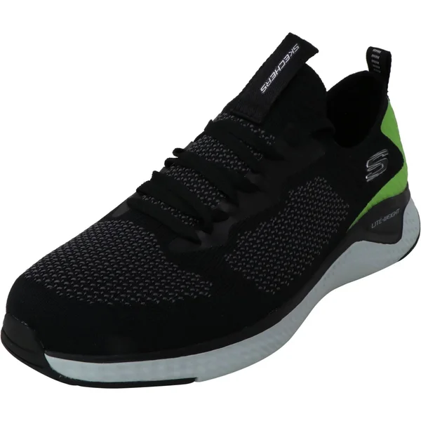 Skechers Men's Solar Fuse - Valedge Athletic Shoes Black 10.5