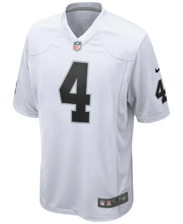 Raiders Nike Derek Carr White Game Jersey