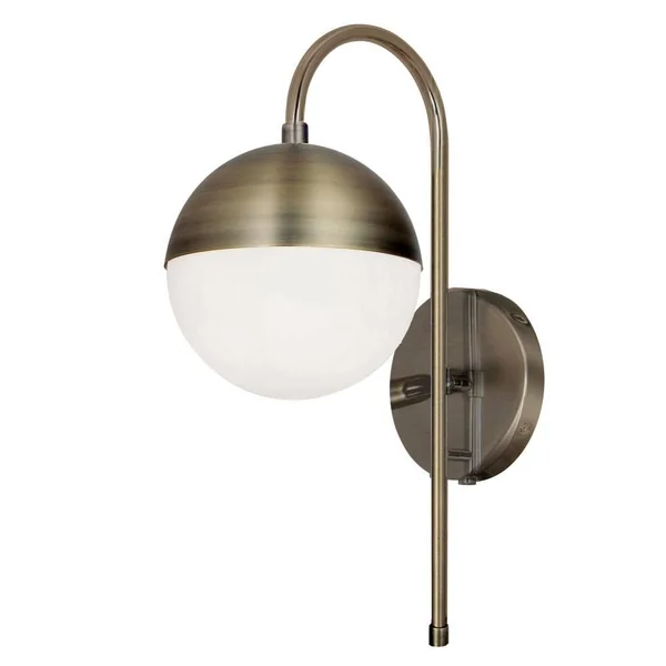 Dainolite DAY-71W-AB 1Lt Halogen Wall Sconce - AB, HW + Plug, Gold