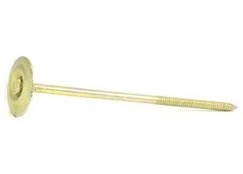6 inch x 6-Gauge Ring Galvanized Steel Round Cap Nails 25lb SRC-6R25