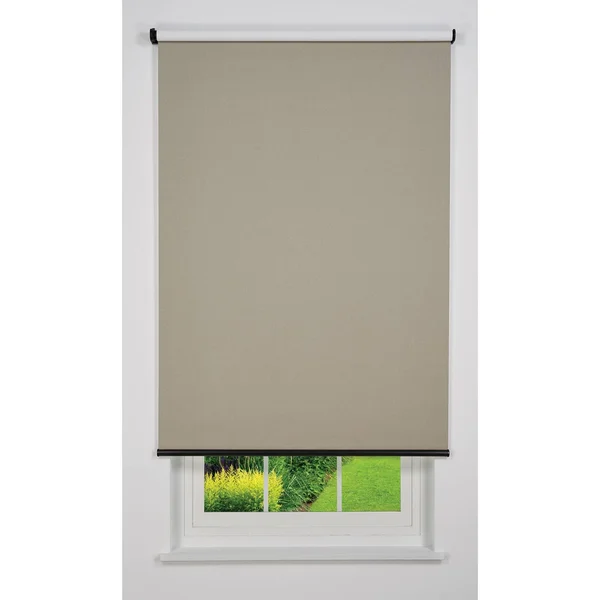 Linen Avenue Cordless Blackout Roller Shade, Taupe 30 W x 78 H