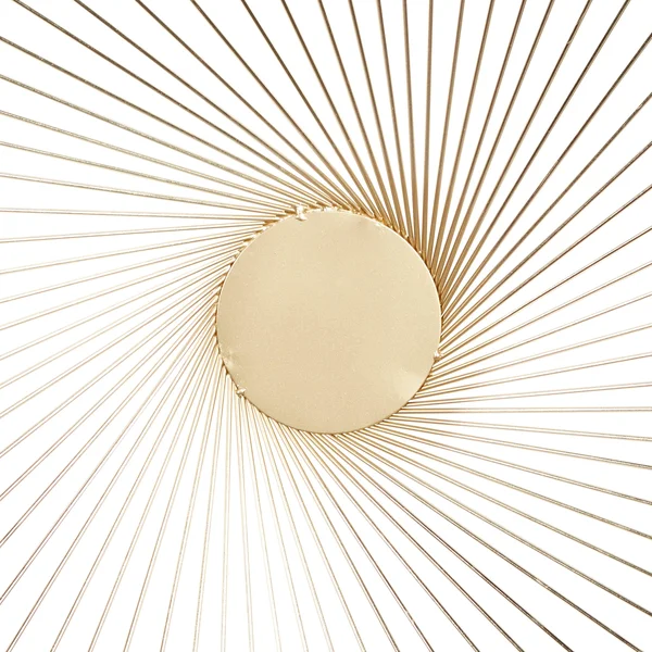 Gold Iron Contemporary Wall Decor (Set of 3) - 23 x 3 x 23 Round - 22.63" x 22.63" x 2.50"