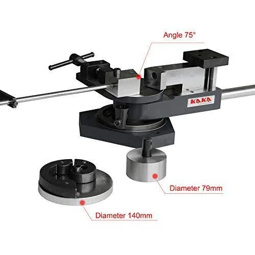 Kaka Sbg-40 Heavy-Duty Universal Bender - High Capacity Flat Bar, Square Bar and Round Bar Metal Bender, Combination of Scroll, R