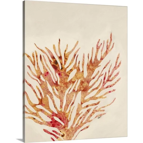 Coral III Canvas Wall Art - 24 x 30