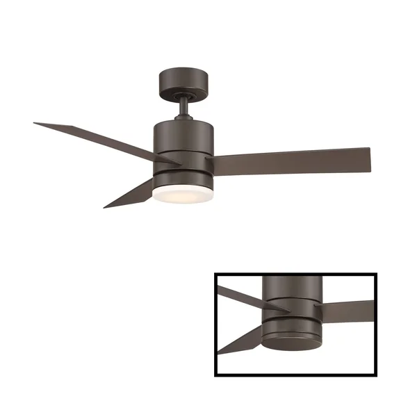 Modern Forms-FR-W1803-44L-35-MB-Axis - 44 inch 3 Blade Ceiling Fan