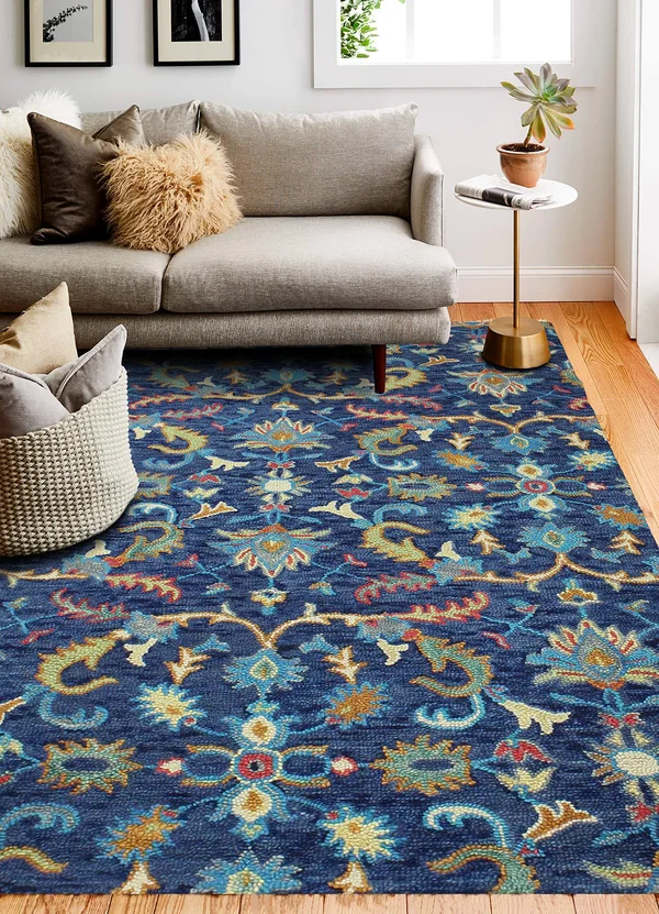 Bashian Valencia AL110 Indoor Area Rug Navy
