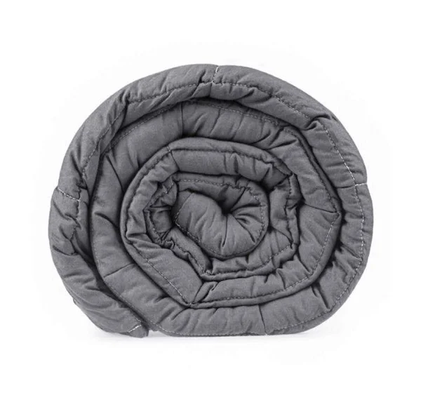 Giantex 15 lbs Weighted Blankets Full /Queen Size 100% Cotton w/ Glass Beads Dark Grey