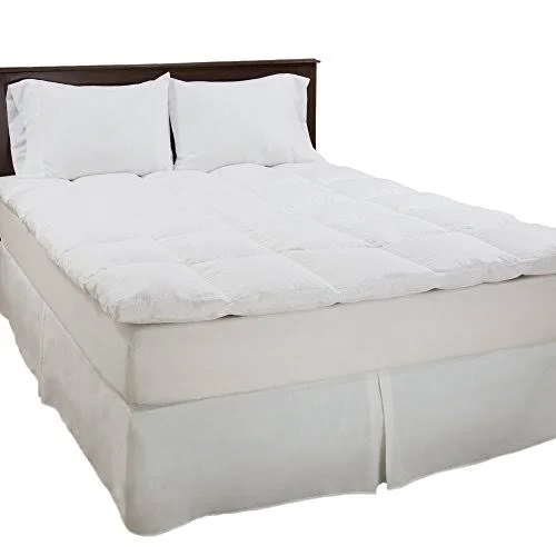 Lavish Home Duck Feather 2 inch Gusset Mattress Topper - Twin