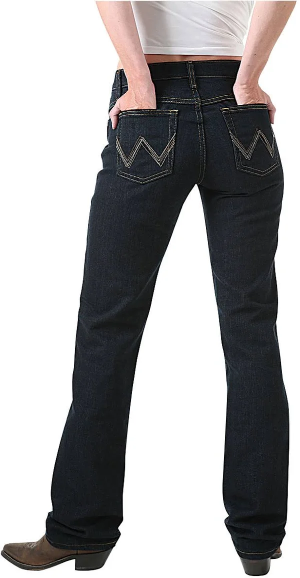 Wrangler Women's Dark Dynasty Ultimate Riding Q-Baby Jeans