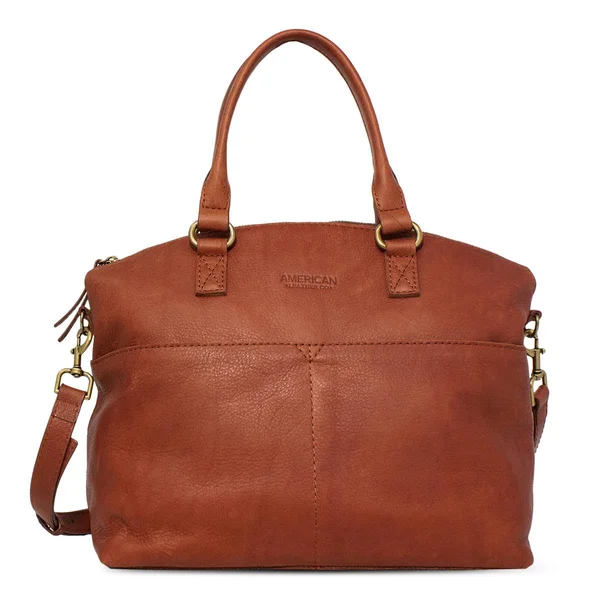 American Leather Co. Carrie Dome Satchel Sand - Boscov&s