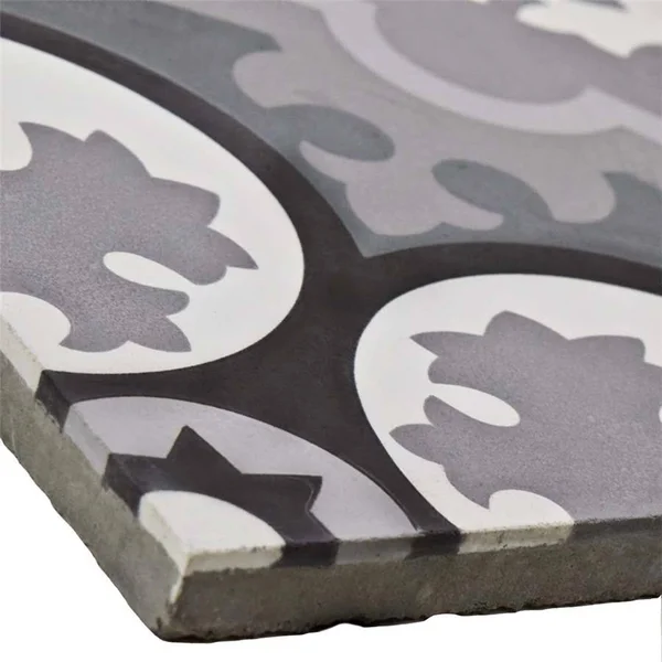 SomerTile FVBCQMST Cimento Cement Floor and Wall Tile - 7.875x22 x 7.875
