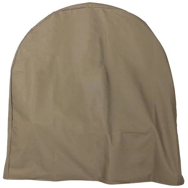 Sunnydaze 48-Inch Steel Firewood Log Hoop w/ Khaki Cover