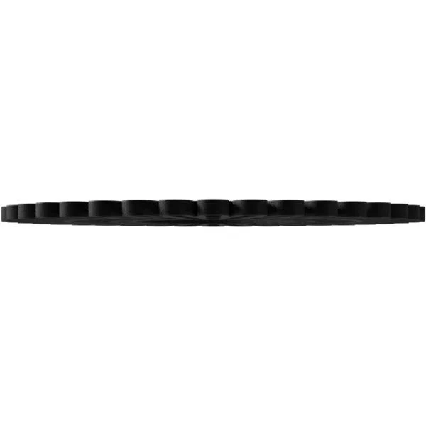 Ekena Millwork CMPP38CRSBL 38x22OD x 14 1/8x22ID x 1x22P Cornelius Architectural Grade PVC Pierced Ceiling Medallion - Black