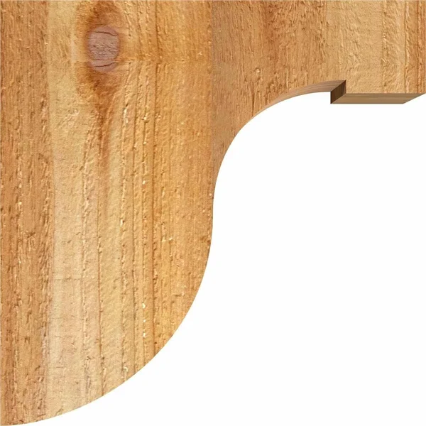 Ekena Millwork COR06X08X20DEL00RWR 6x22W x 8x22D x 20x22H Del Monte Rough Sawn Corbel, Western Red Cedar
