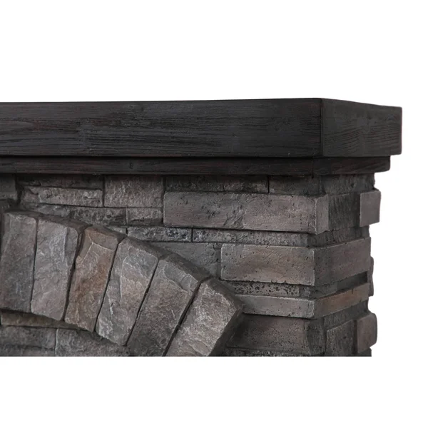 Festivo 36 in. Freestanding Electric Fireplace in Gray