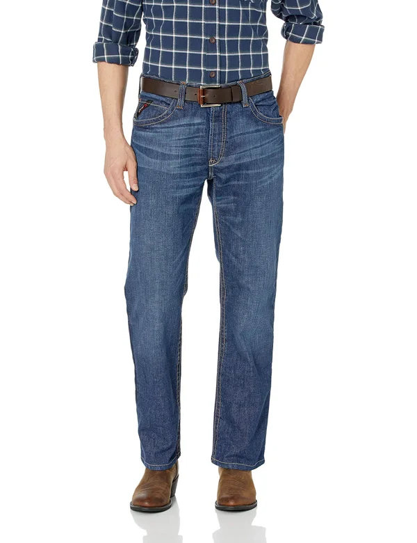 Ariat Men's M4 Titanium Low Rise DuraStretch Stitched Incline Boot Cut FR Work Jeans