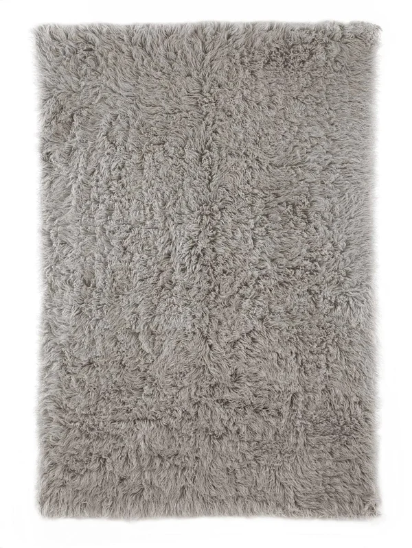 nuLOOM Genuine Greek Flokati Hand Woven Natural Gray 8& x 10& Area Rug