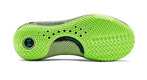 Under Armour HOVR Havoc 2 &Black Lime& Black/Lime Light Basketball Shoes/Sneakers 3022050-001 (US Size 11)