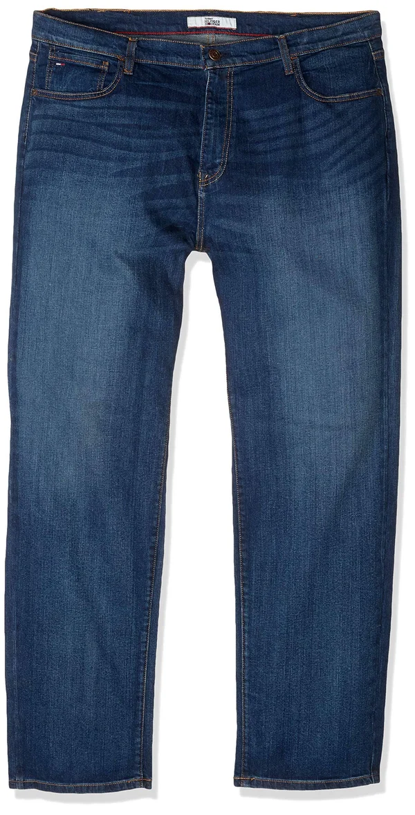 Tommy Hilfiger Men's THD Relaxed Fit Jeans - Dark Wash, 42Wx30L