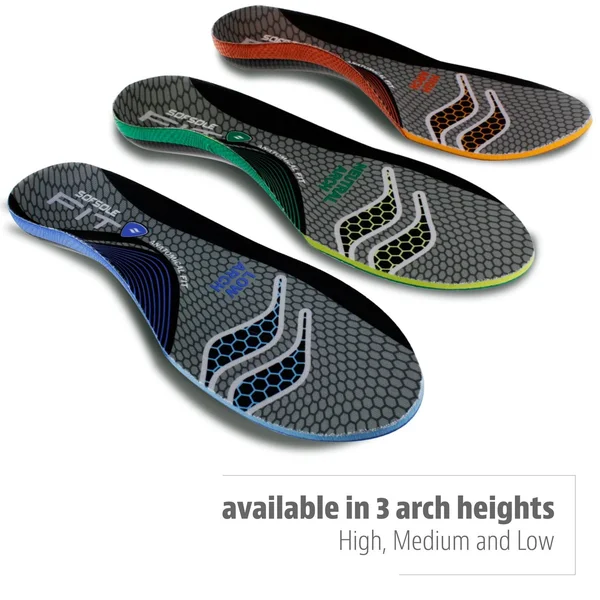 Sof Sole Fit Series Insoles Neutral Arch - Men's 9-10