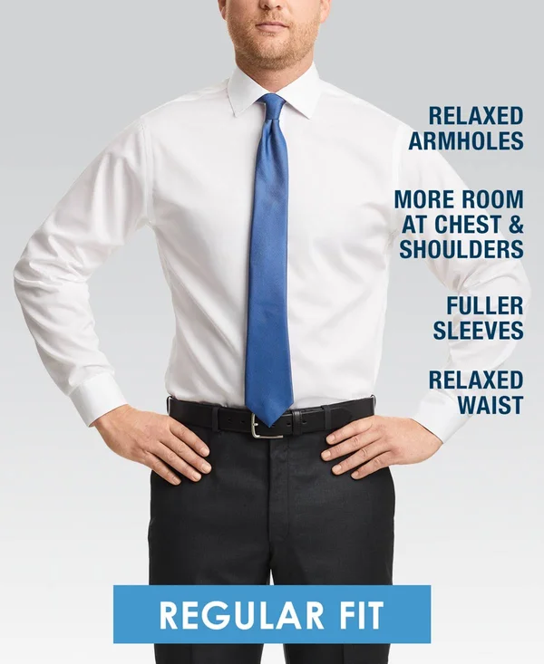 Eagle Men's Classic-Fit Stretch Collar Non-Iron Blue Check Dress Shirt