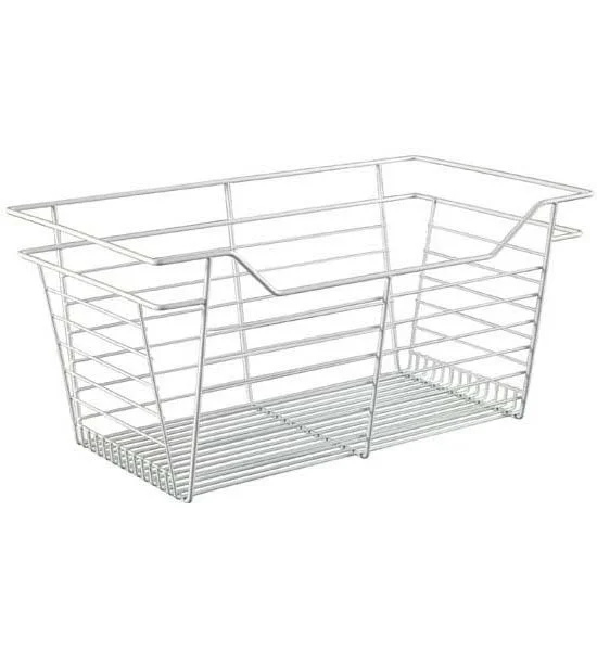 Closet Wire Drawer Basket - 23 x 11 x 14 - White-Powder