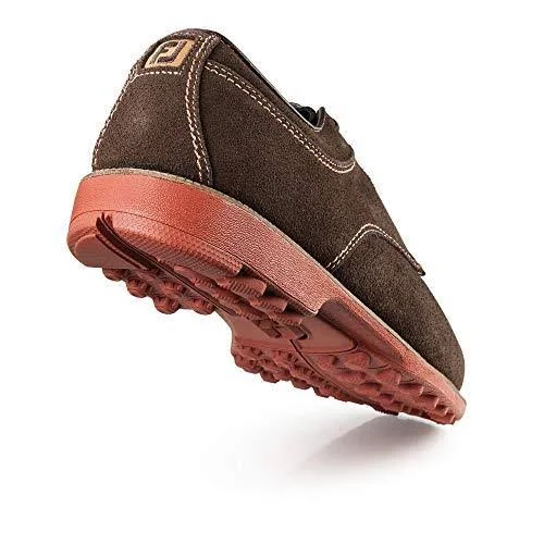 FootJoy Club Casuals Suede Shoes - Men - Brown - 7.5 Wide
