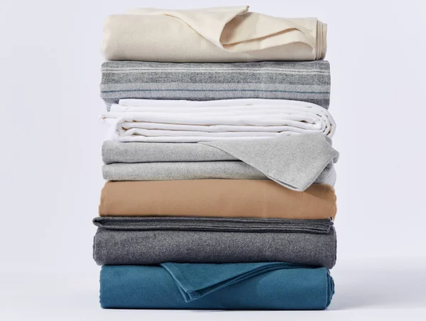 Coyuchi Cloud Brushed Organic Flannel Sheet Set - Ginger, Full