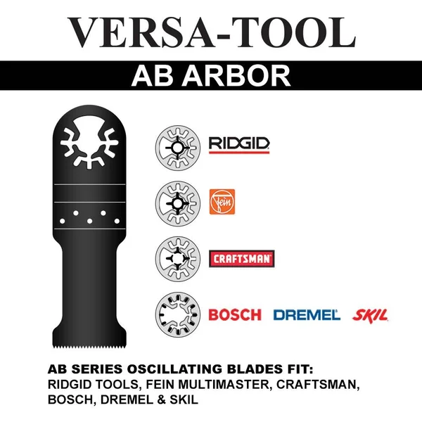 Versa Tool AB25A 35mm HCS Multi-Tool Saw Blades 25/pk Fits Fein Multimaster, Dremel, Bosch