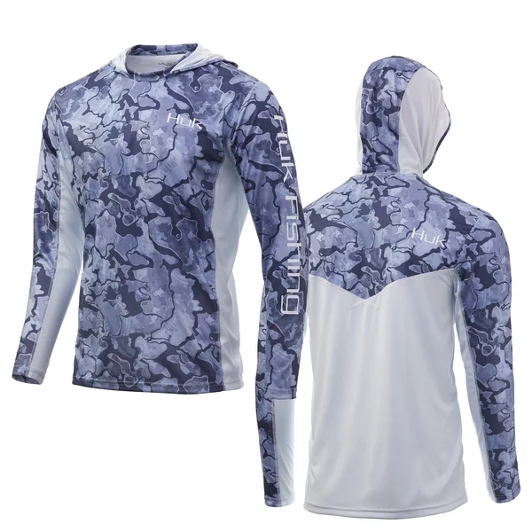 Huk Men's Icon x Camo Hoodie - Large - Erie