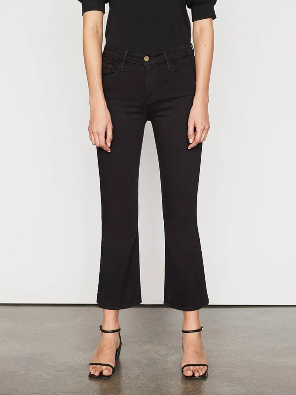 Frame Black &Le Crop Mini Boot& Jeans