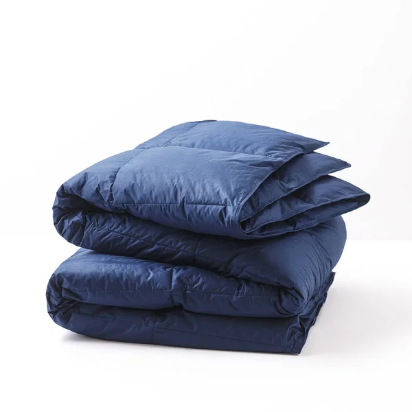 Allied Home Cotton Twill Down Blue Twin Comforter
