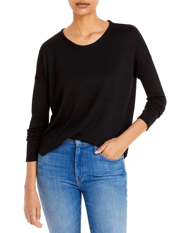 Rag & Bone Hudson Long Sleeve Tee x Small - Black